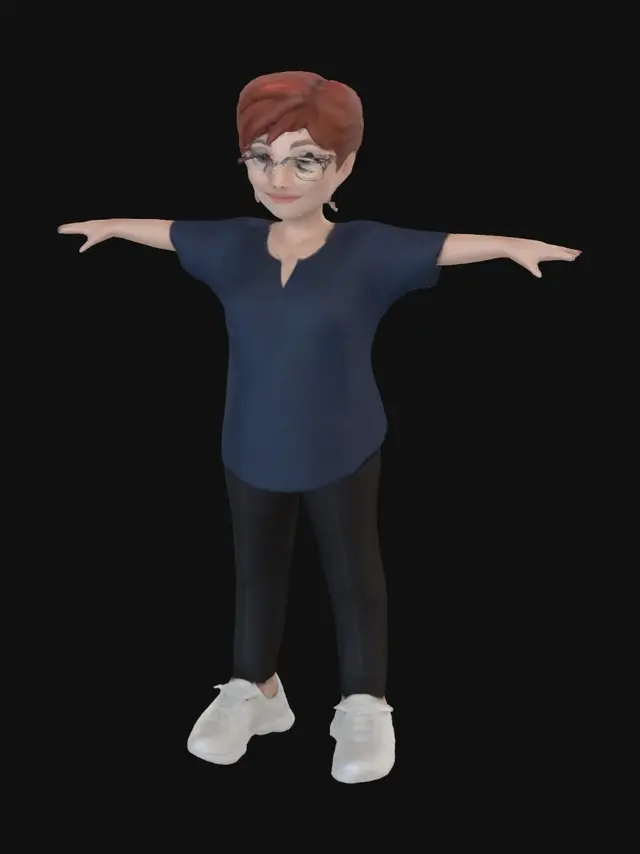 3D model for T-Pose Portrait