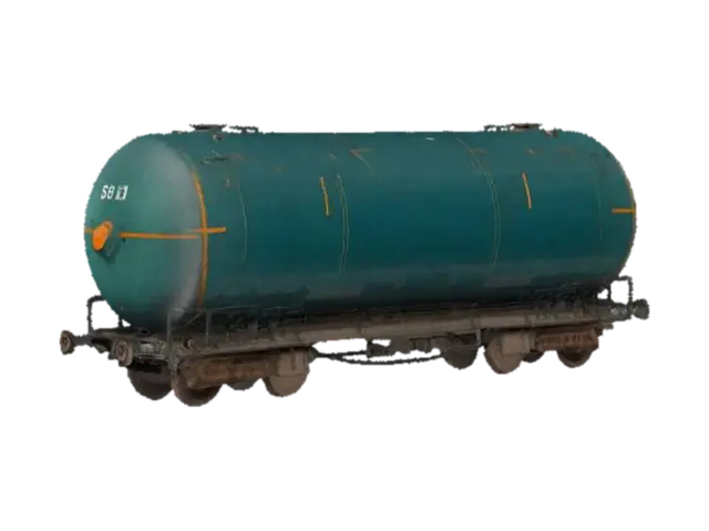 The Lone Tanker - Railroad 3D model, vytvořený pomocí AI
