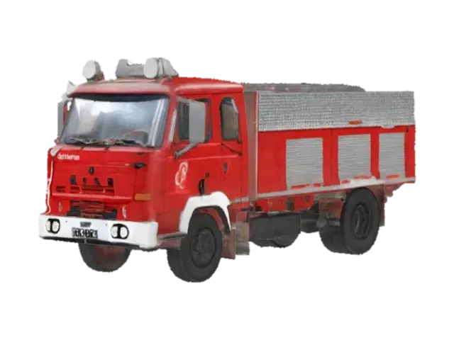 Fire Brigade Truck - Poland 3D model, vytvořený pomocí AI