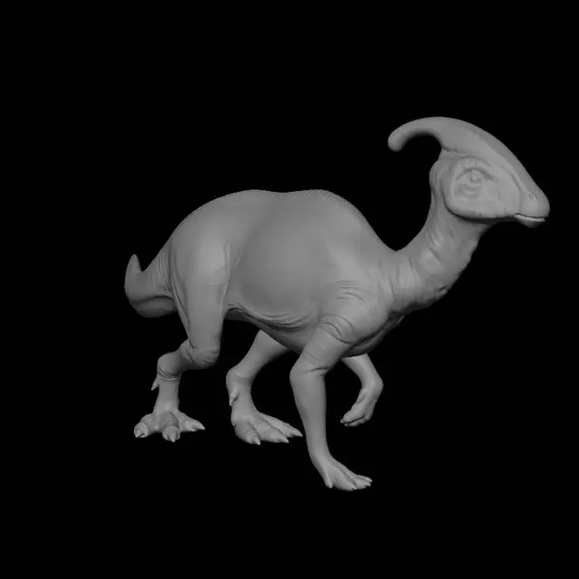 3D model for Prismatic Parasaurolophus