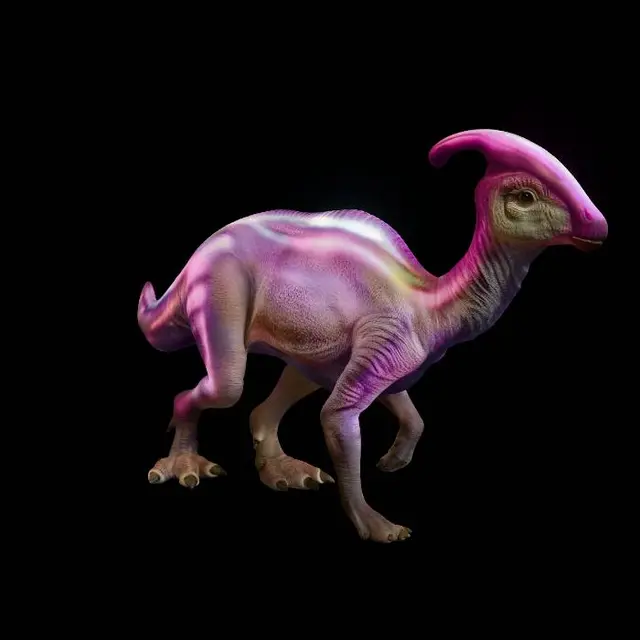 3D model for Prismatic Parasaurolophus