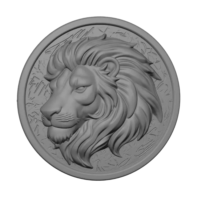 3D model for Golden Lion Crest