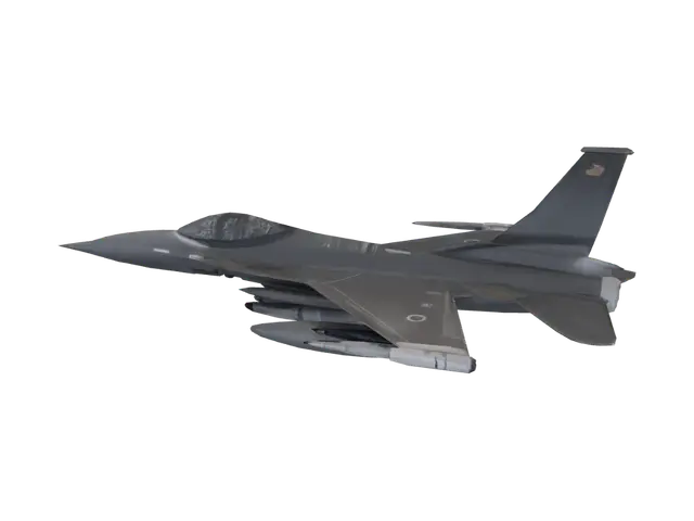 3D model for Fighter Jet Over the Ocean