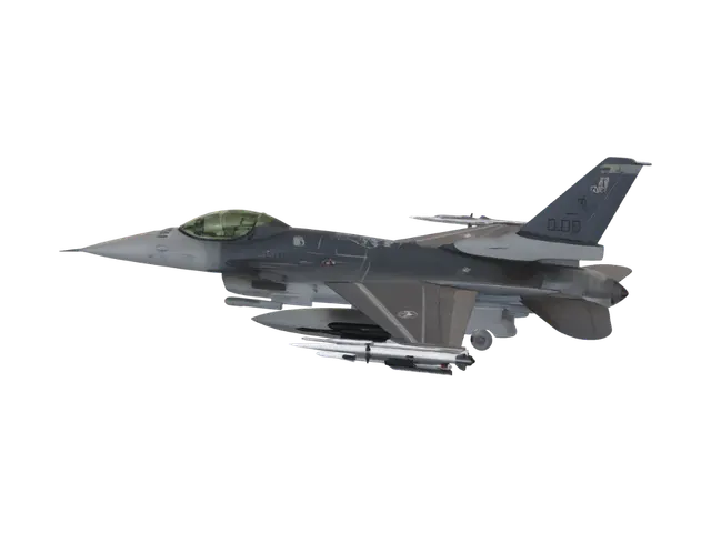 3D model for Fighter Jet Over the Ocean