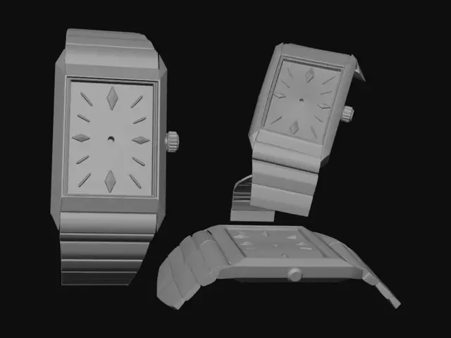 3D model for Rectangular Timepiece