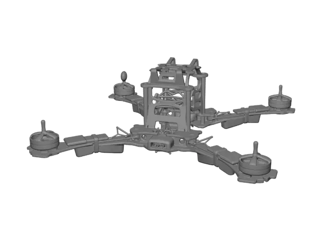 3D model for Quadrotor frame on glass display