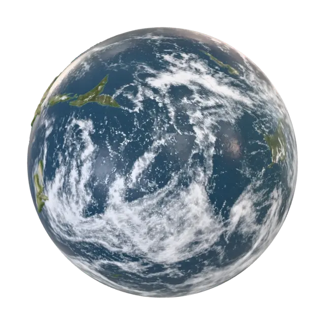 3D model for Earth from Space: Asia and the Pacific