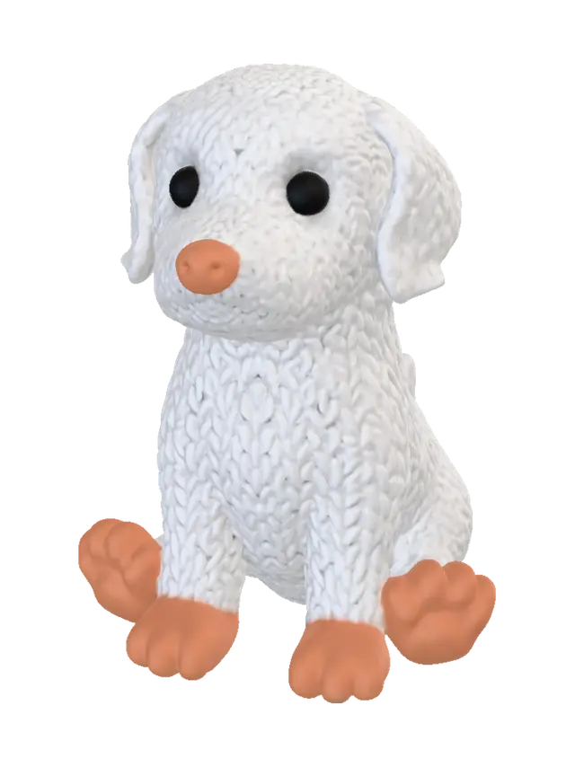 3D model for Snowy Crochet Duck