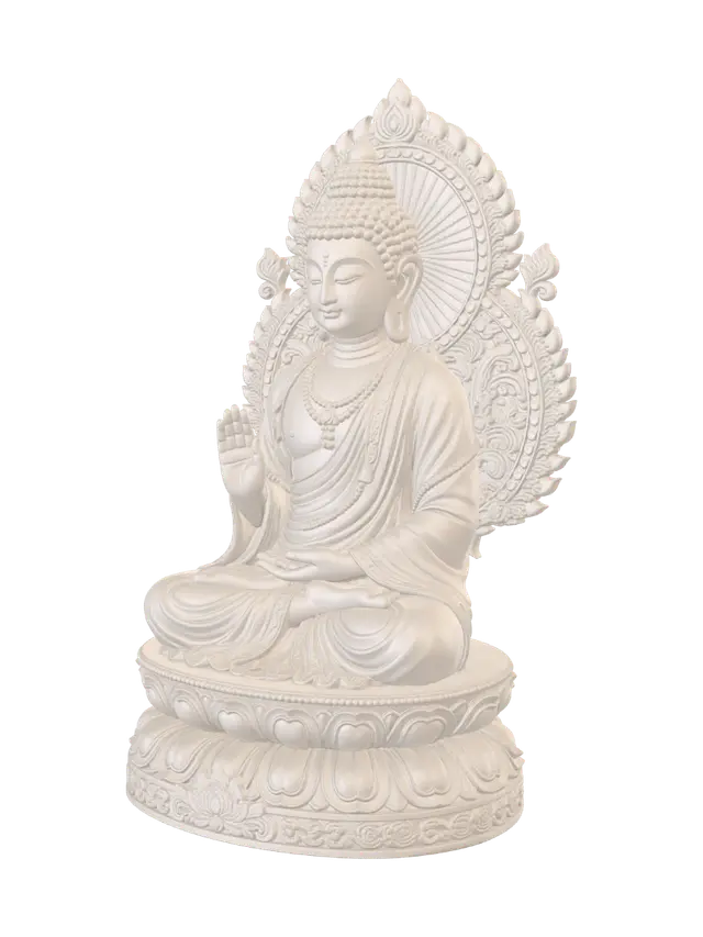 3D model for Radiant Lotus Buddha