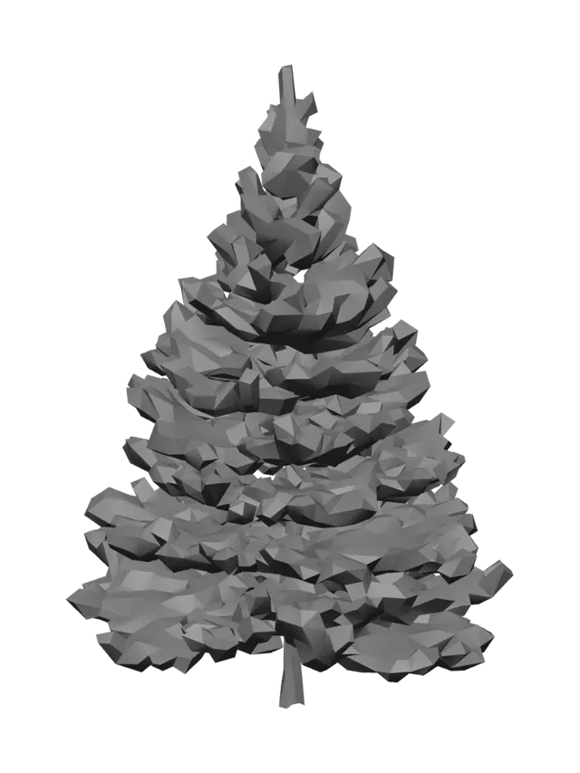 3D model for evergreen