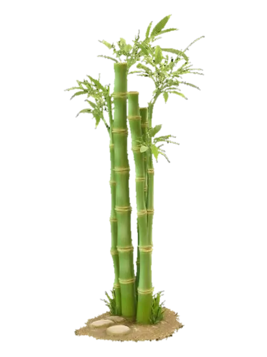 Bamboo Serenity 3D model, vytvořený pomocí AI