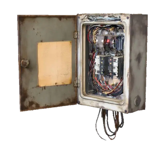 Rusty Electrical Panel - Circuit 的 AI 生成 3D 模型