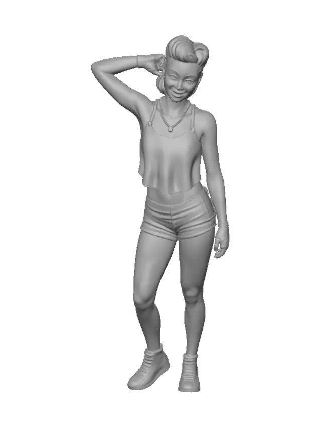 3D model for Stars and Stripes Pin-Up