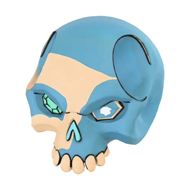 3D model for Gem Eyed Skull