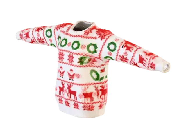 Festive Sweater - Cosy 3D model, vytvořený pomocí AI