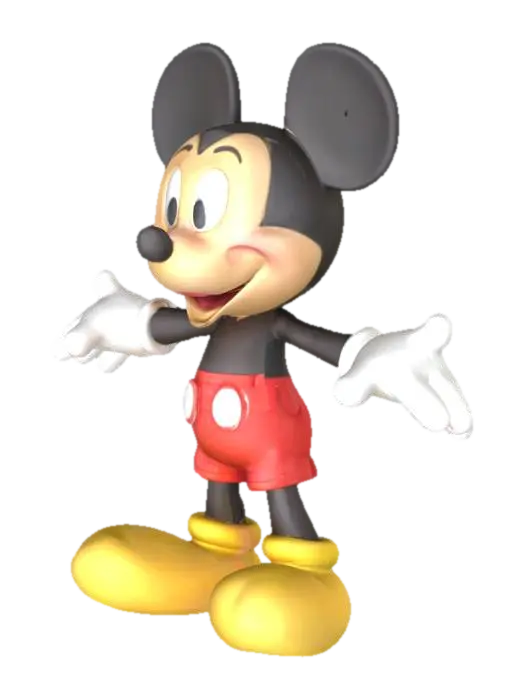 Mischievous Mouse 3D model, vytvořený pomocí AI