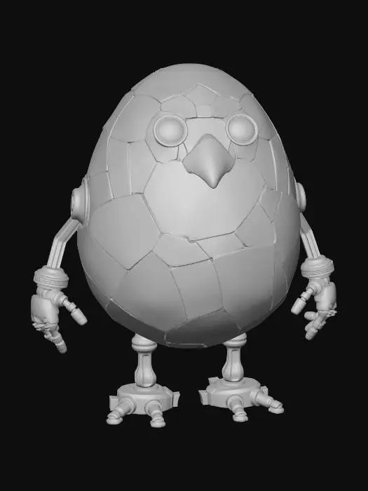 3D model for Patchwork Egg Bot, #EasterEgg2026#