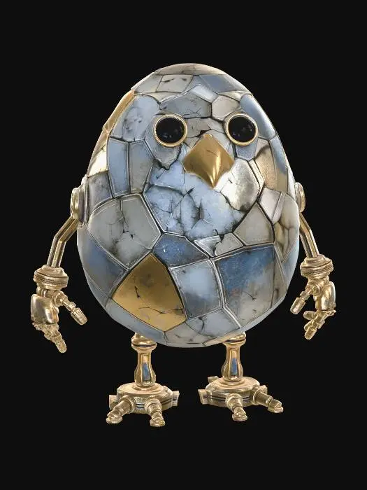 3D model for Patchwork Egg Bot, #EasterEgg2026#