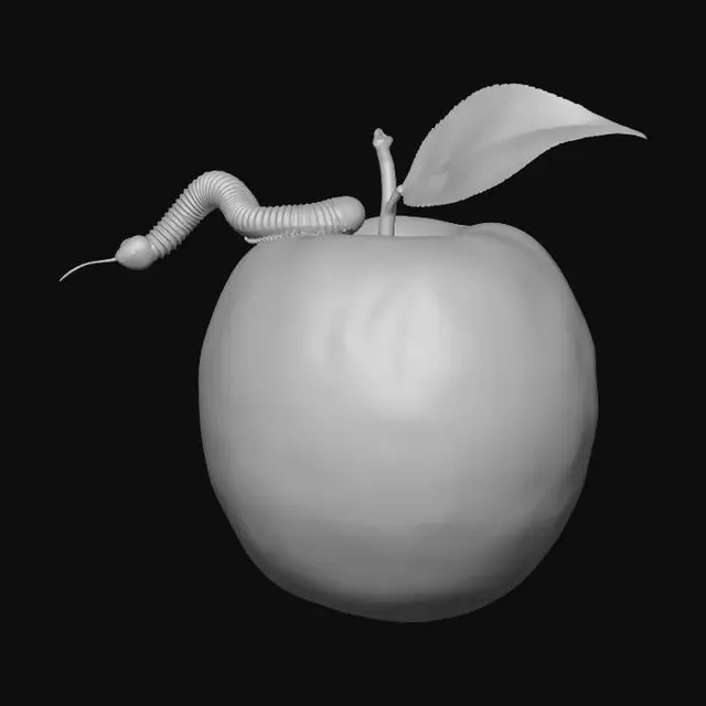 3D model for The Apple and the Worm