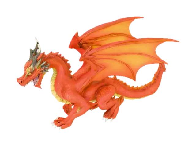 Dragon on all fours - Fourlegged 3D model, vytvořený pomocí AI