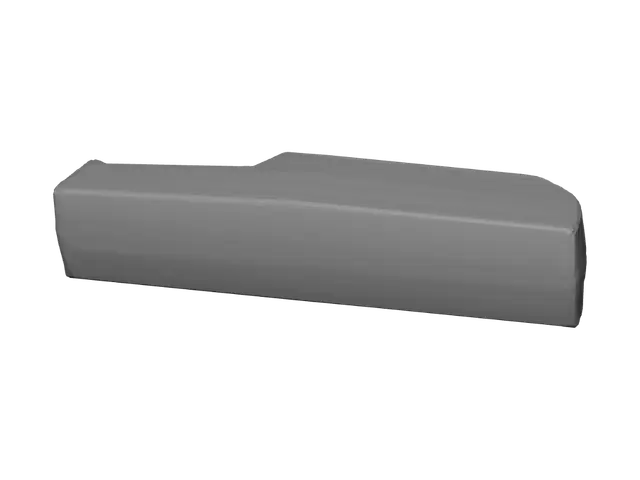3D model for Blue Rear Bumper on a Wooden Crate