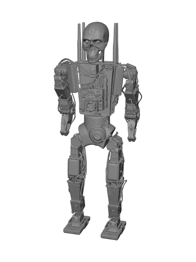 3D model for Blue Skull Automaton