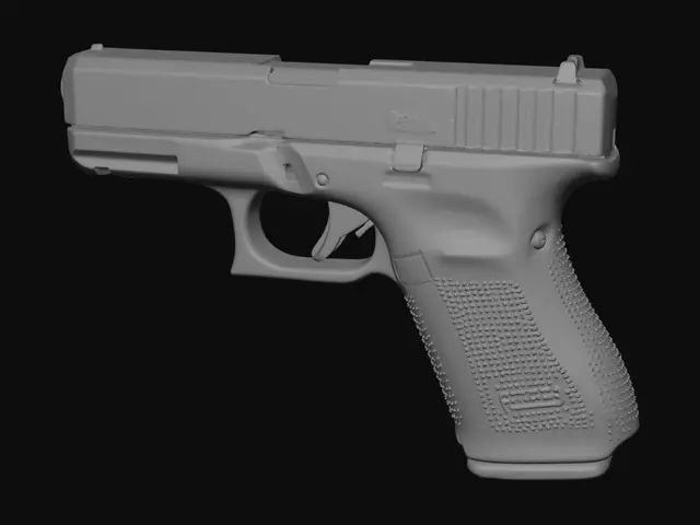 3D model for Glock-style pistol