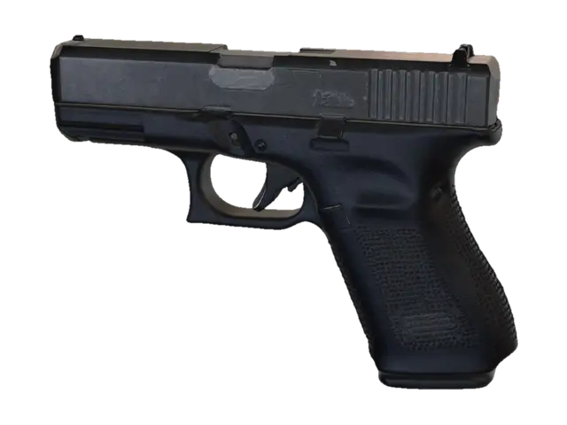 Glock-style pistol 3D model, vytvořený pomocí AI