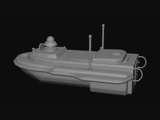 3D model for Crimson Hovercraft 3D Model
