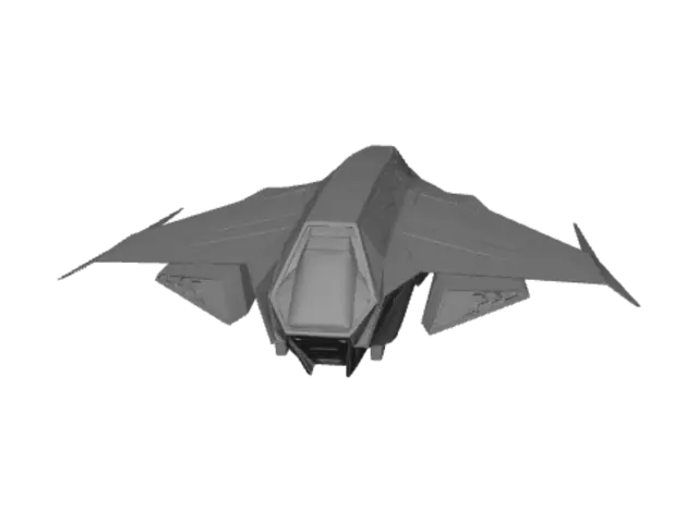 3D model for Neon Starfighter