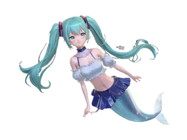 Underwater Symphony 3D model, vytvořený pomocí AI