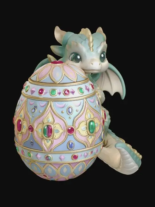 3D model for Jewelbound Dragon Egg, #EasterEgg2026#