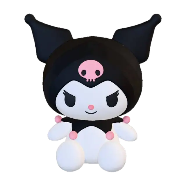 Kuromi Plushie - Mascot 3D model, vytvořený pomocí AI