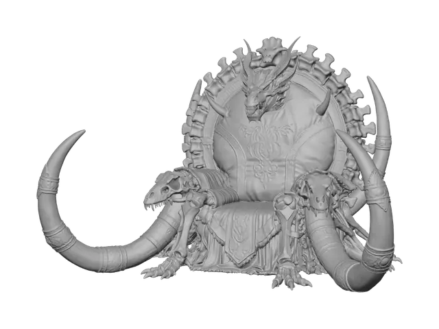 3D model for Throne of the Bone Dragon