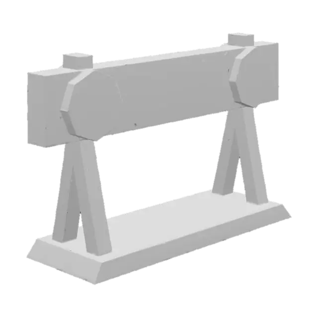 3D model for Construction Barrier Illustration