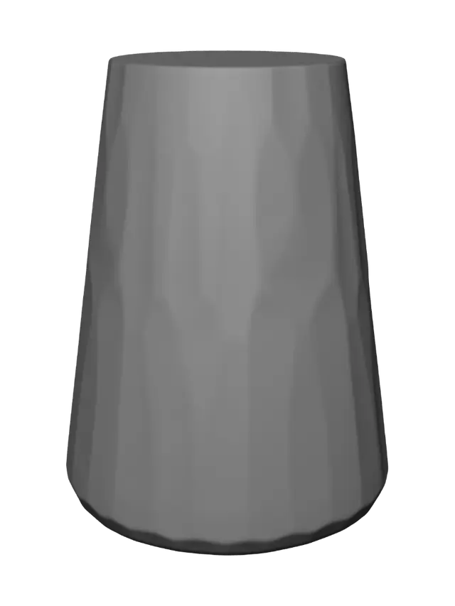 3D model for make a 3d grey cylinder that is a pedestal