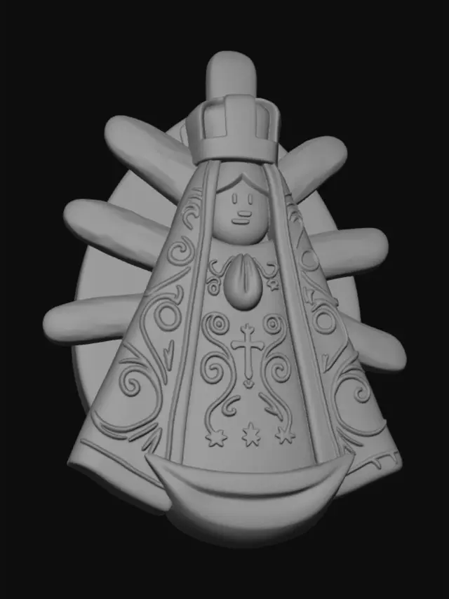 3D model for Sunburst Madonna