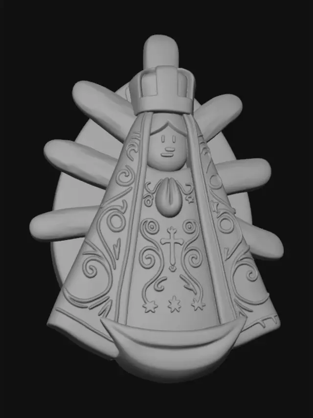 3D model for Sunburst Madonna