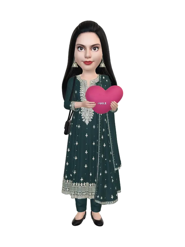 3D model for Valentine Heart Portrait