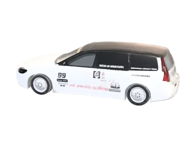 Slat flat speed wagon - Hotrod 3D model, vytvořený pomocí AI