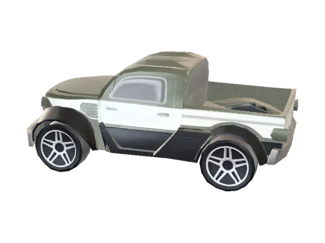 Green toy truck - Trucks 3D model, vytvořený pomocí AI