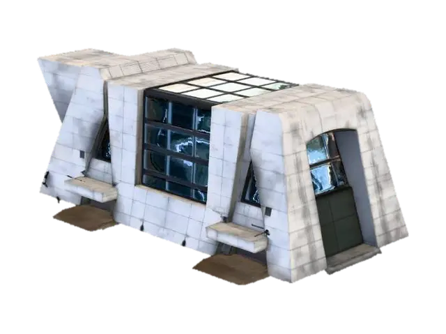A secret government research facility complex where top secret time travel research had been… - Rts 3D model, AI generated