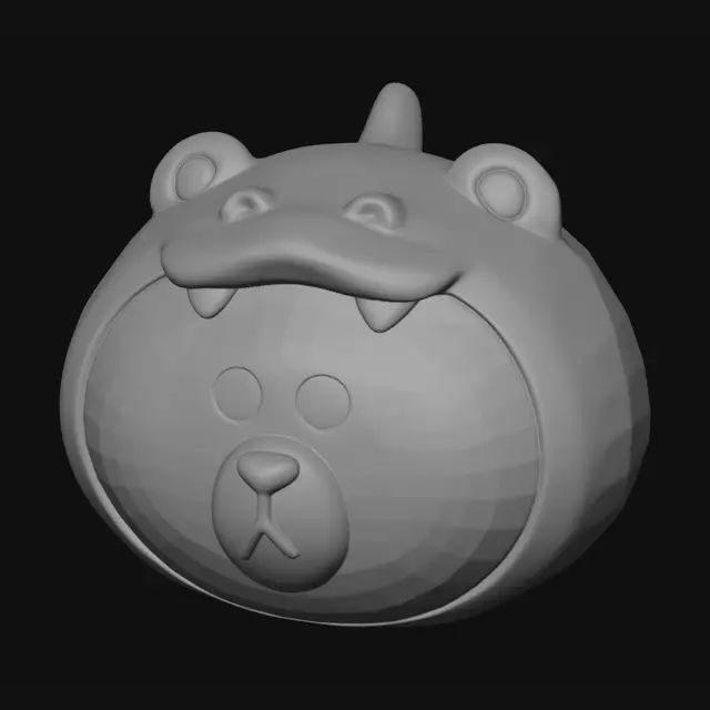 3D model for Bear and Chick Friendship
