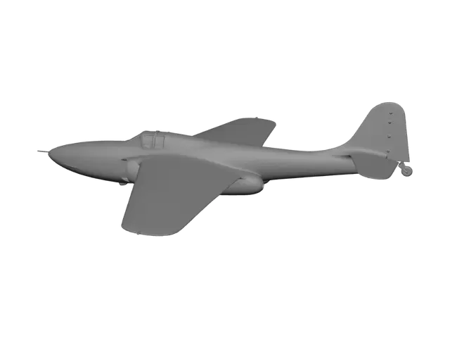 3D model for Experimental US WWII Fighter in Flight