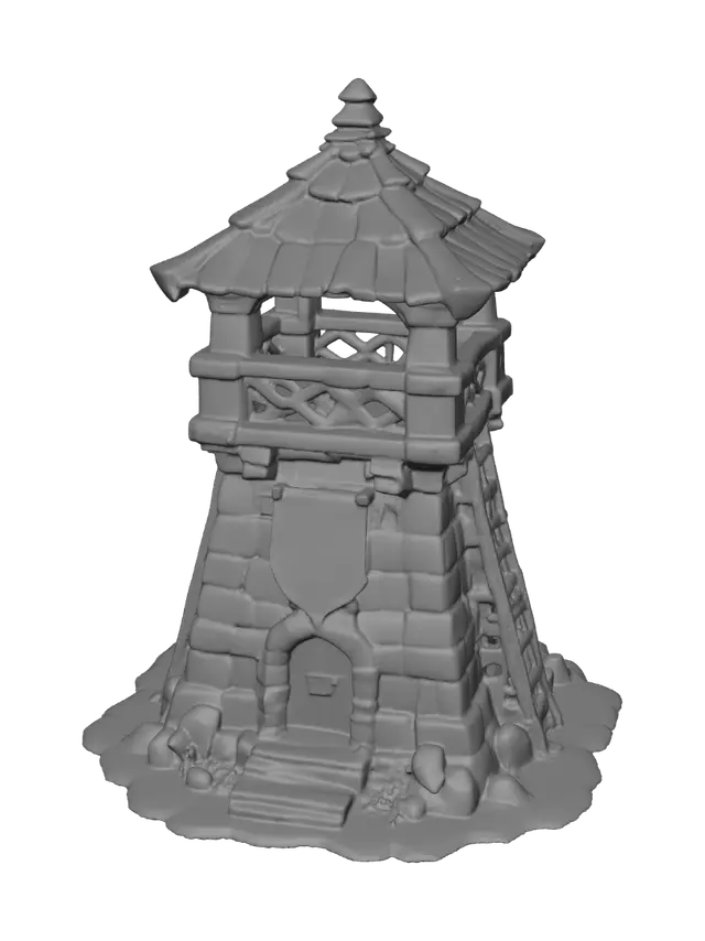 3D model for Lion Banner Watchtower