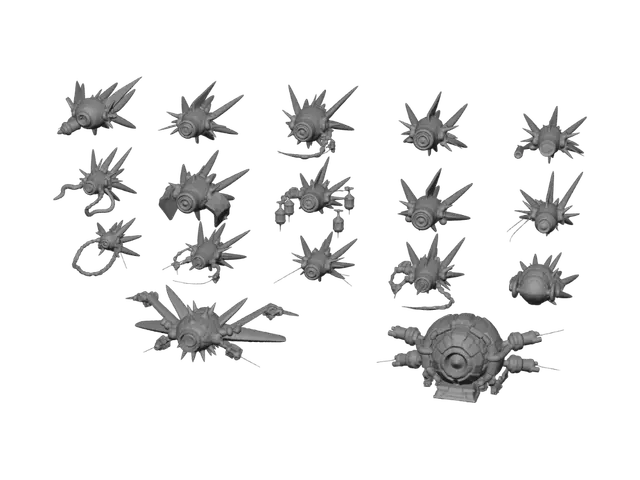 3D model for Enemy Roster - 17 Total