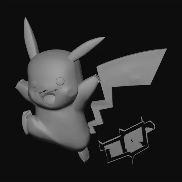 3D model for Joyful Pikachu Jump