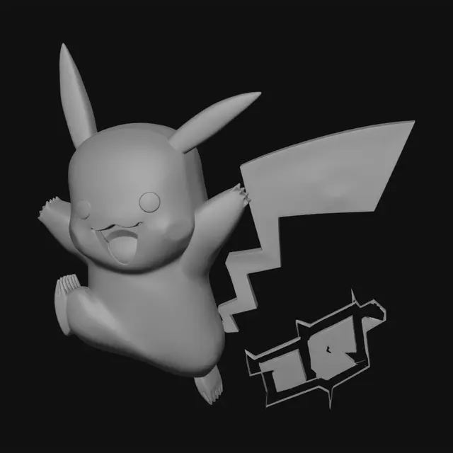3D model for Joyful Pikachu Jump