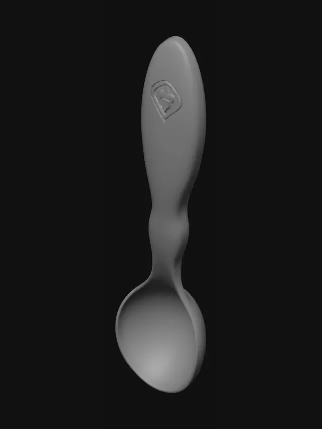 3D model for Floating Blue Spoon