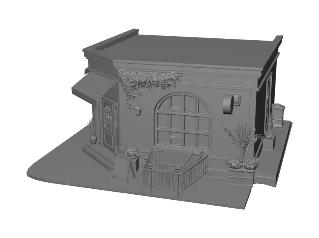 3D model for Brew & Bite Corner Café